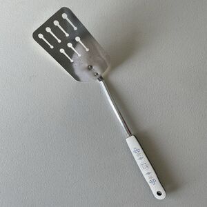 Ekco USA Vintage Chromium Plated Spatula Tuner Flipper Floral Cooking Utensil